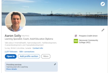 Aaron Solly LinkedIn Profile